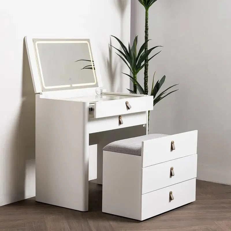 Ivory - Espejo plegable para maquillaje