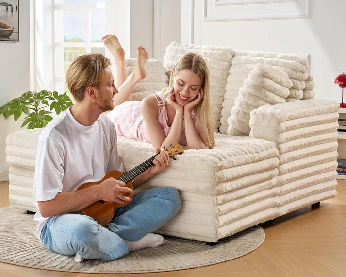 DreamLounge® XL - Sofá de ante autohinchable