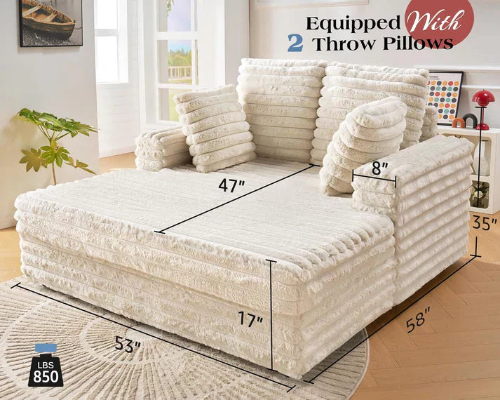 DreamLounge® XL - Sofá de ante autohinchable