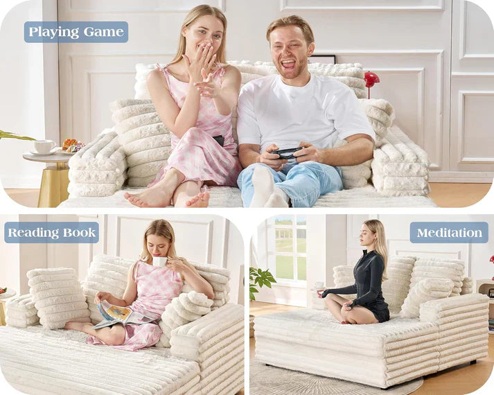 DreamLounge® XL - Sofá de ante autohinchable