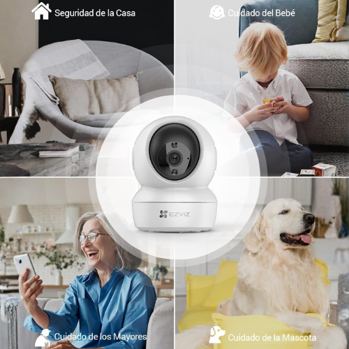 Cámaras de Seguridad WiFi – Pack de 2 con Visión Nocturna y Detección de Movimiento (Full HD 1080p)