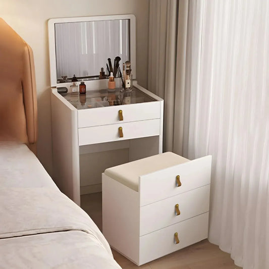 Ivory - Espejo plegable para maquillaje