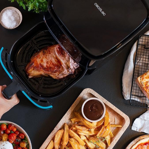 Freidora de Aire 2.5 L – Diseño Compacto con Calentamiento Rápido de 1200 W y Cocina Sin Aceite