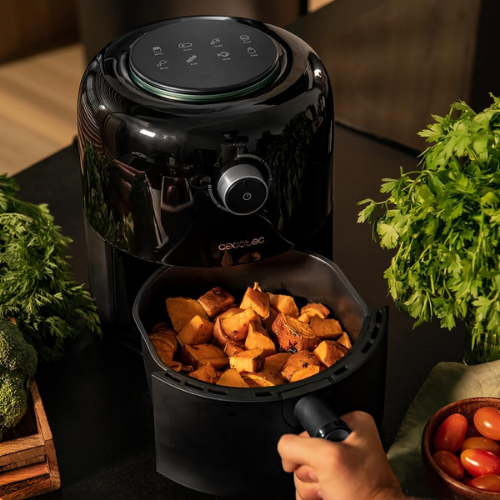 Freidora de Aire 2.5 L – Diseño Compacto con Calentamiento Rápido de 1200 W y Cocina Sin Aceite