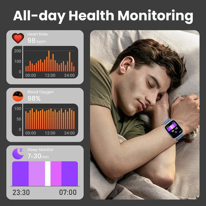 SmartWatch: reloj inteligente multifunción con llamadas Bluetooth y seguimiento de la salud