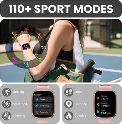 SmartWatch: reloj inteligente multifunción con llamadas Bluetooth y seguimiento de la salud