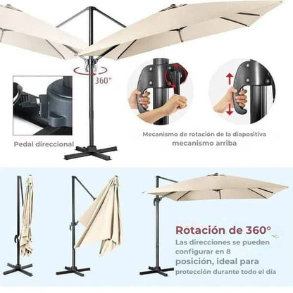 Sombrilla de jardín Beige