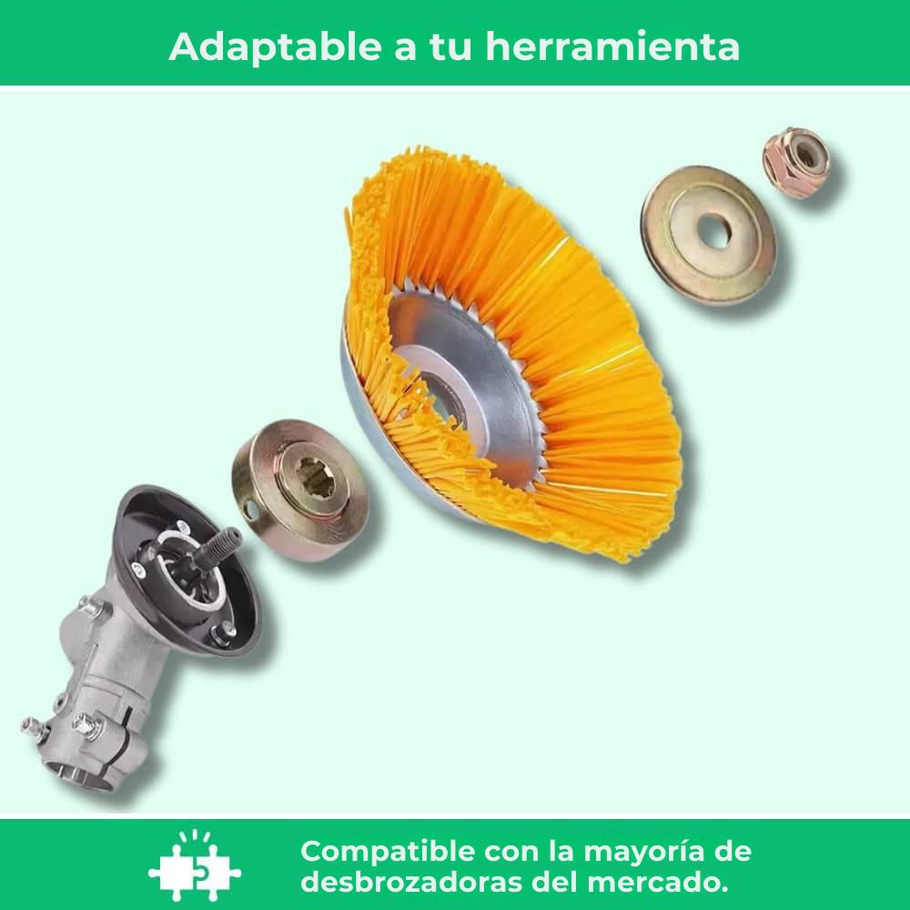 G80 PRO Cepillo desbrozador de nailon: ideal para un acabado impecable y un mantenimiento preciso.