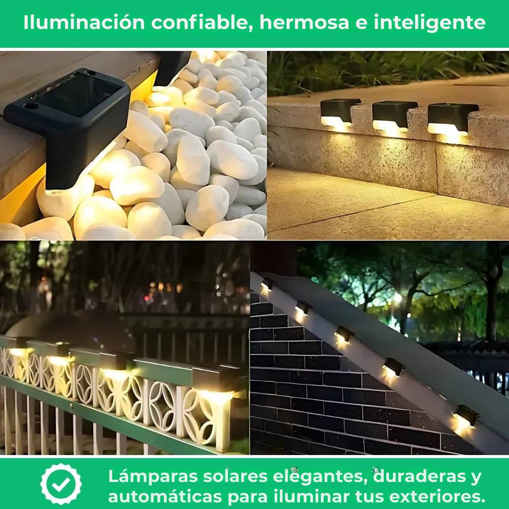 Lámparas LED solares: iluminación automática e impermeable para sus exteriores