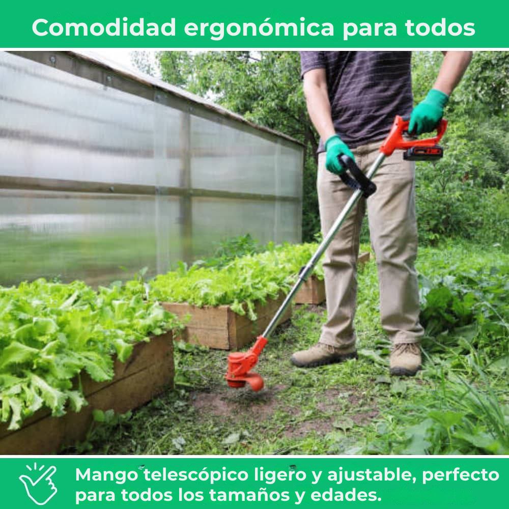 D80 PRO Desbrozadora inalámbrica de alta potencia: corta hierba, arbustos y ramas gruesas.