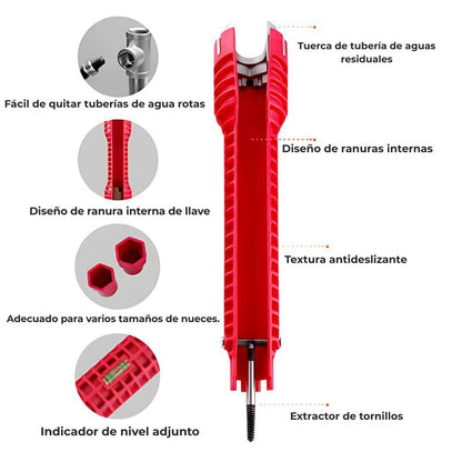 SinkWrench 1+1 GRATIS: Llave multifuncional fácil de usar para fregaderos de cocina