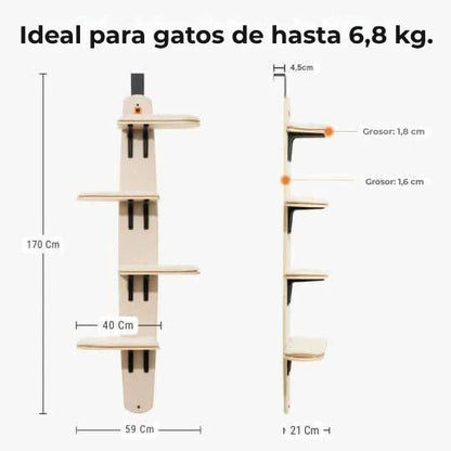 Griffix® - Árbol para gatos para colgar en la puerta