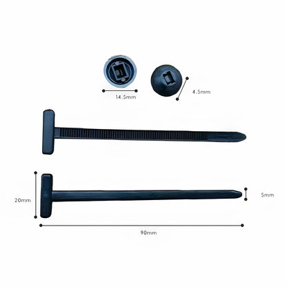 Hebillas para corbatas de nylon - Fijación universal