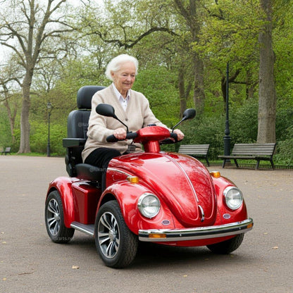 Scooter de movilidad inspirado en el escarabajo
