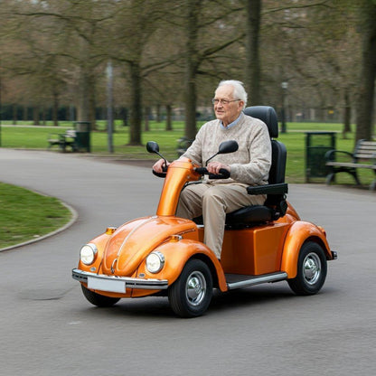 Scooter de movilidad inspirado en el escarabajo