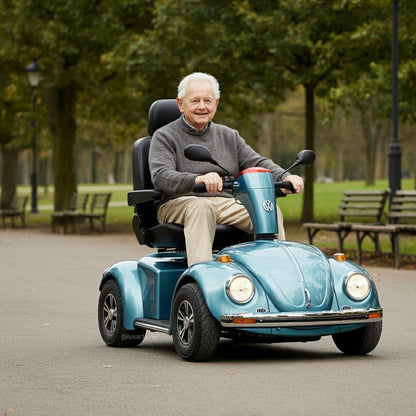 Scooter de movilidad inspirado en el escarabajo