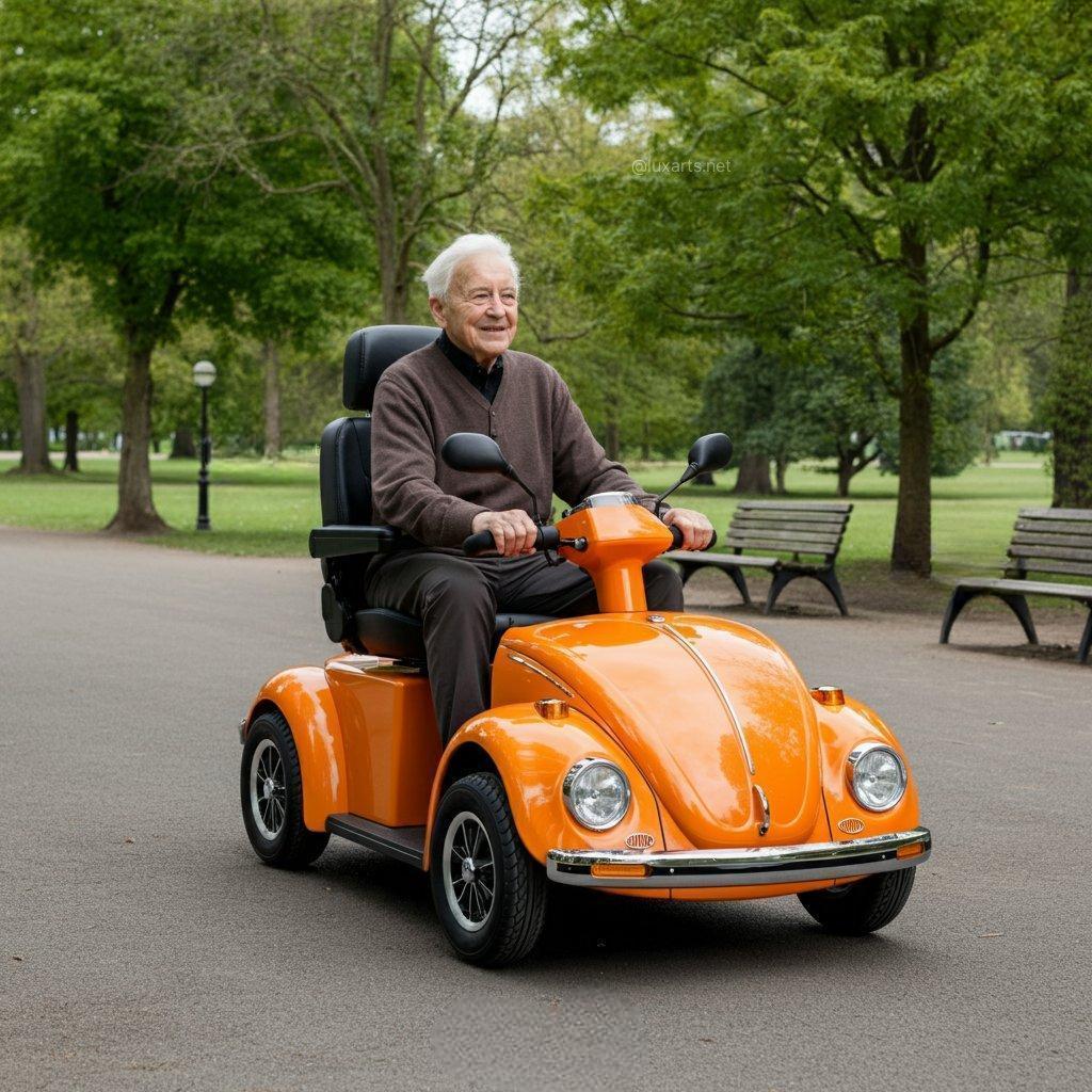 Scooter de movilidad inspirado en el escarabajo