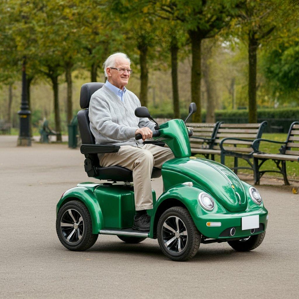Scooter de movilidad inspirado en el escarabajo